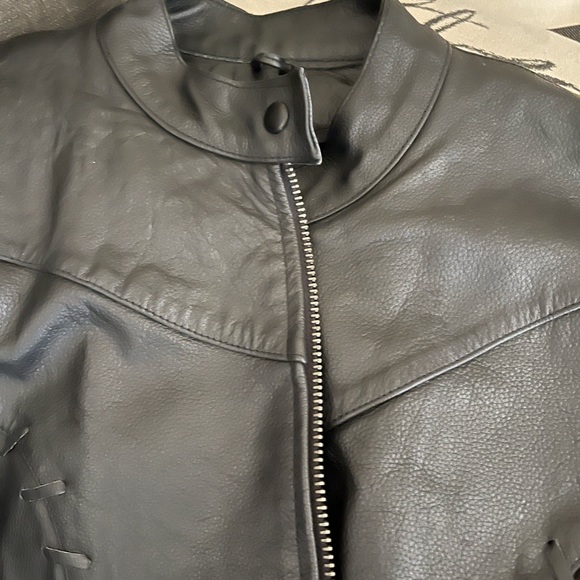 Leather Corsetted/Belted Jacket (NEW) - Picture 7 of 8